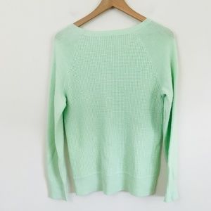 J. Crew Factory Sweaters - J.Crew Mint Green Waffle Knit Wool Blend Sweater J. Crew Factory Sweaters - J.Crew Mint Green Waffle Knit Wool Blend Sweater